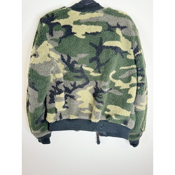 Alpha Industries L-2B Sherpa Reversible Camo and Black Flight Bomber Jacket - Picture 8 of 12